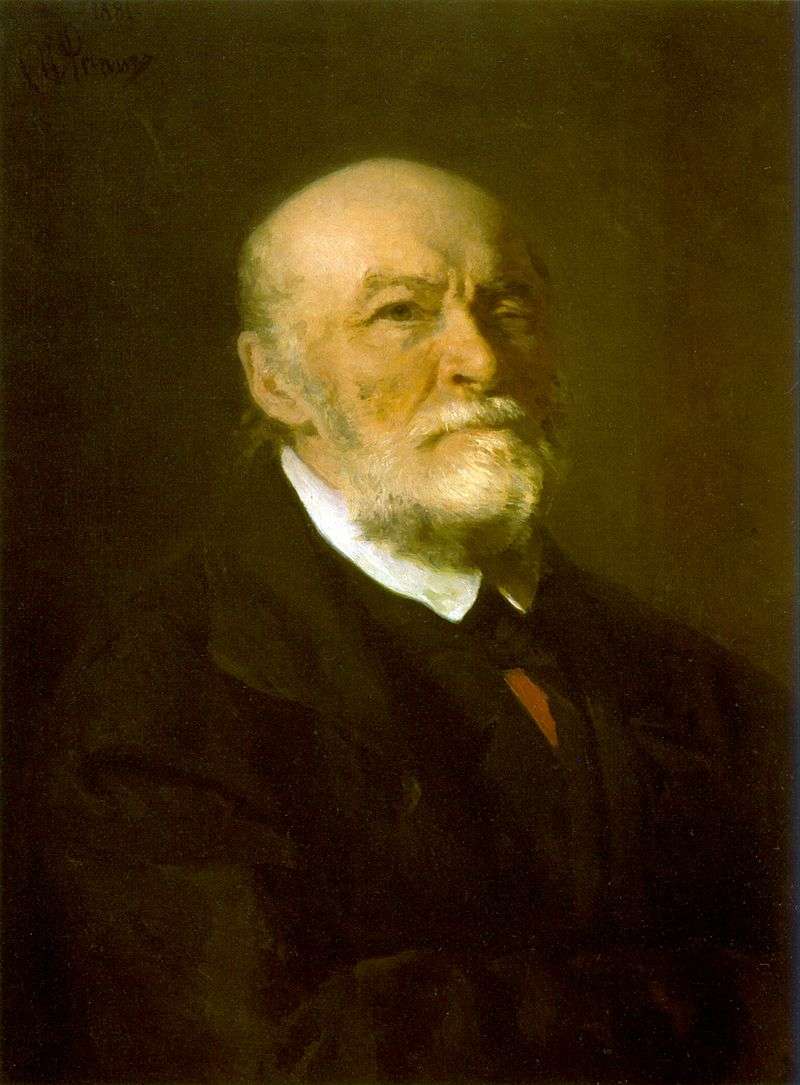 Portrait of N. I. Pirogov by Ilya Repin