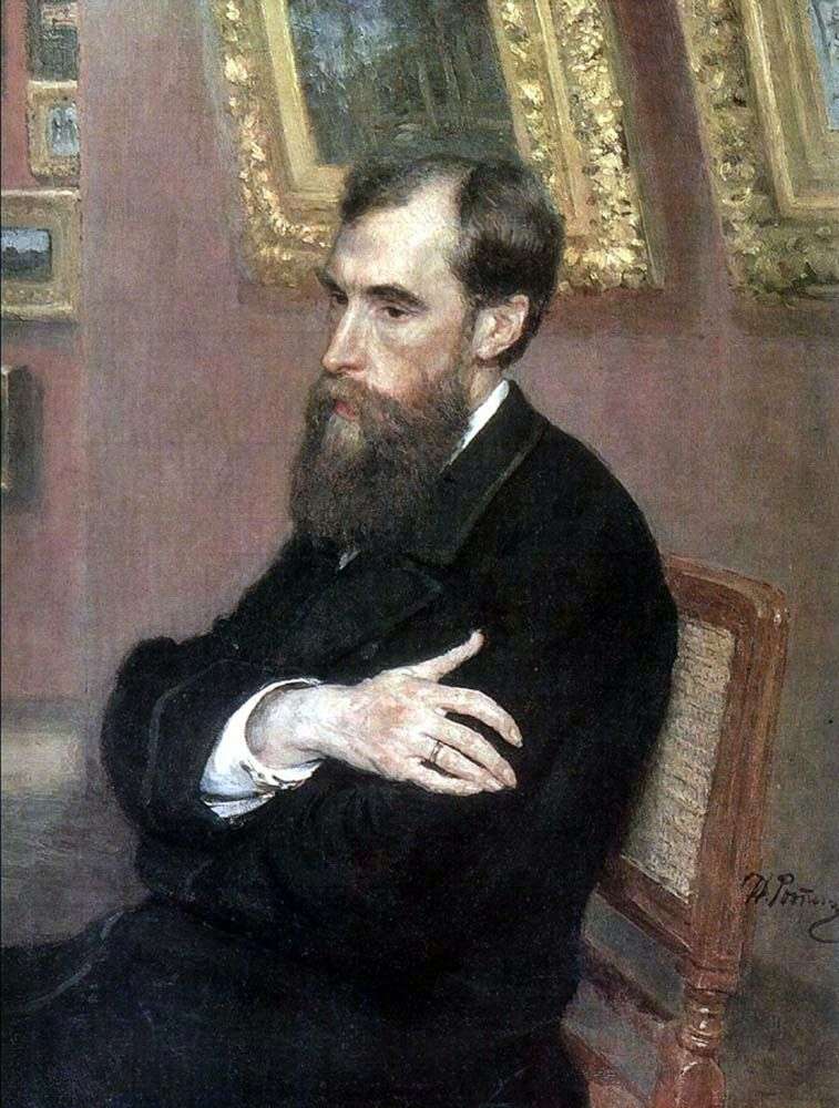 Portrait of P. M. Tretyakov by Ilya Repin