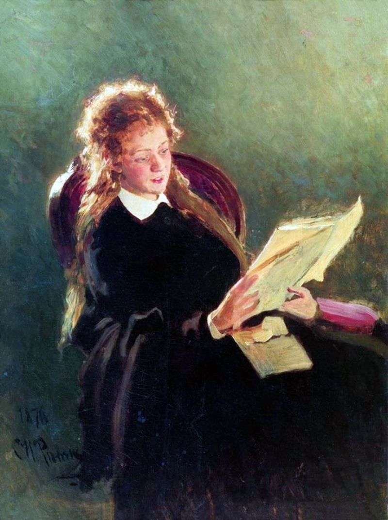 Reading girl by Ilya Repin