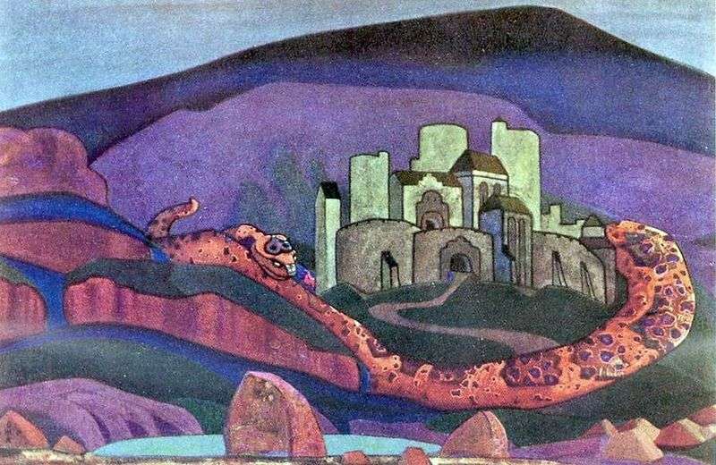The city is doomed by Nicholas Roerich