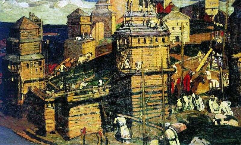 The city is being built by Nicholas Roerich