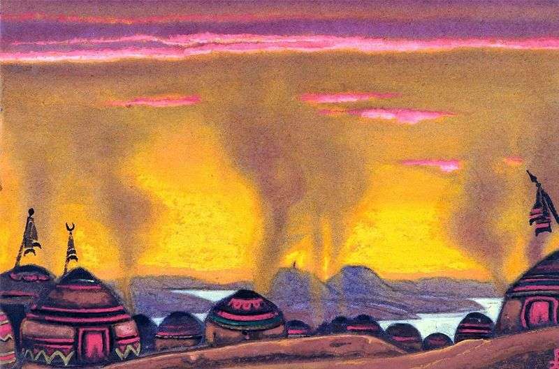 Polovtsy camp by Nicholas Roerich