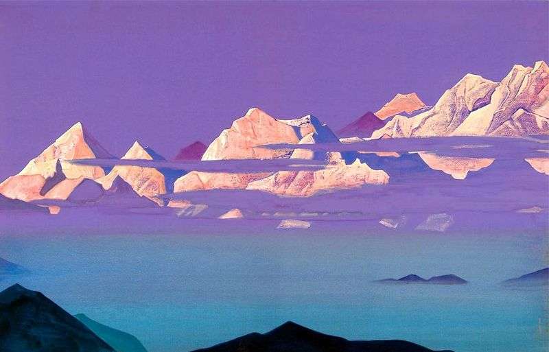 Pink Mountains by Nicholas Roerich
