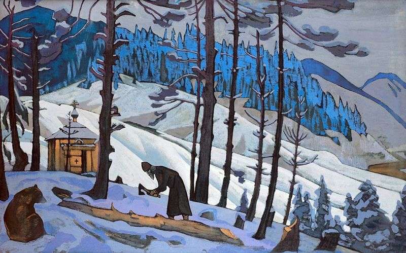 Sergiy the builder by Nicholas Roerich