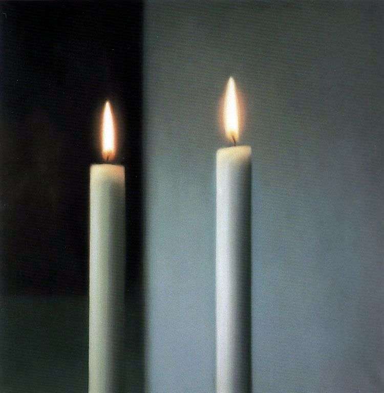 Two candles by Gerhard Richter