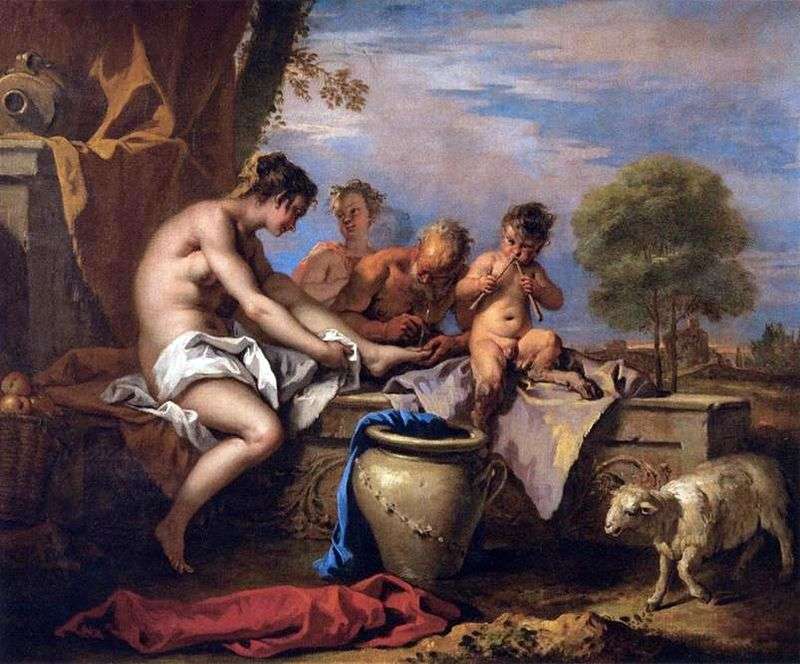 Nymph and Satire by Sebastiano Ricci