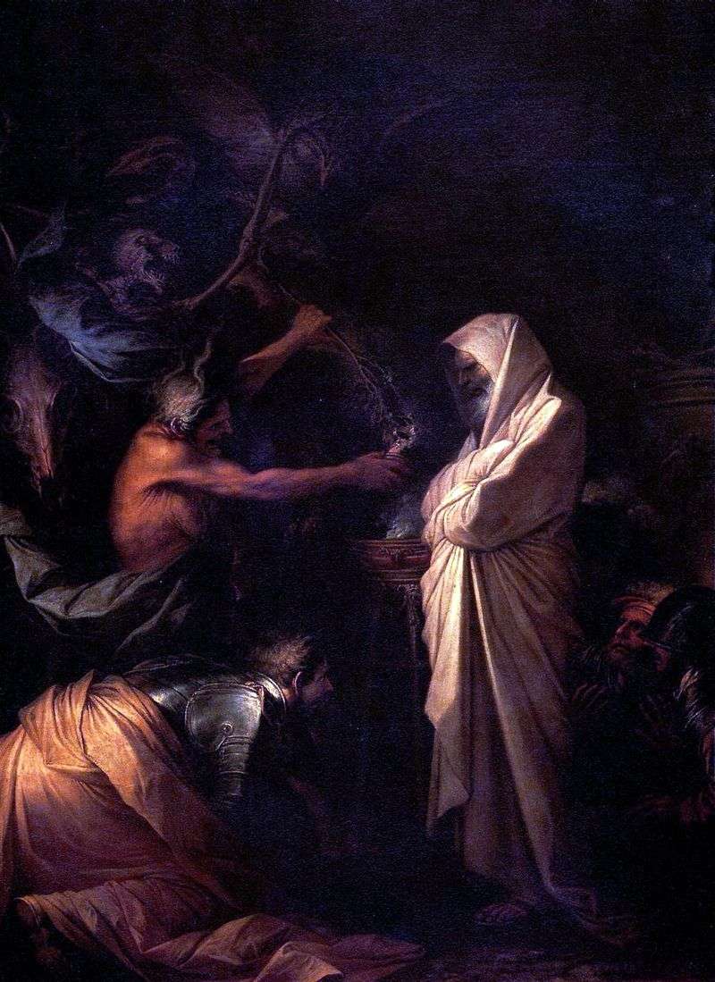 The Spirit of Samuel Called to Saul by the Sorceress of Aendor by Salvatore Rosa