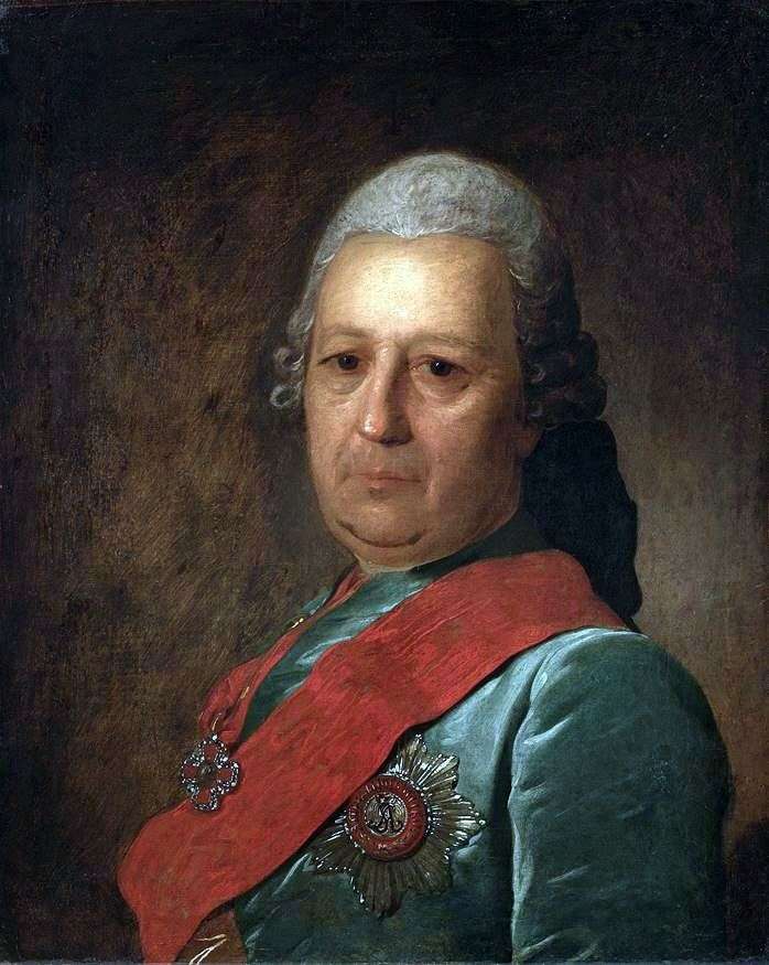 Portrait of A. M. Obreskov by Fedor Rokotov