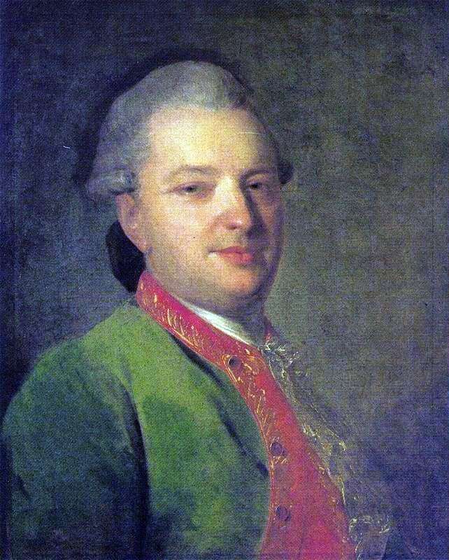 Portrait of V. I. Maikov by Fedor Rokotov