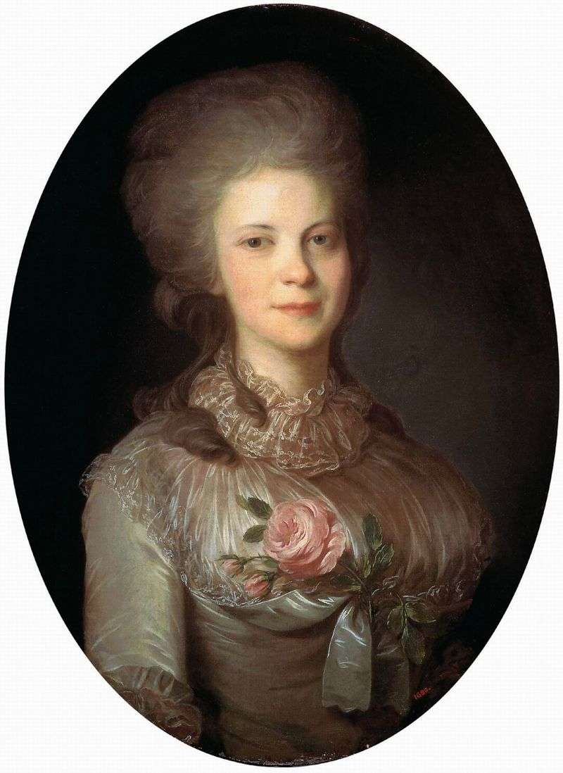 Portrait of Varvara Nikolaevna Surovtseva by Fedor Rokotov