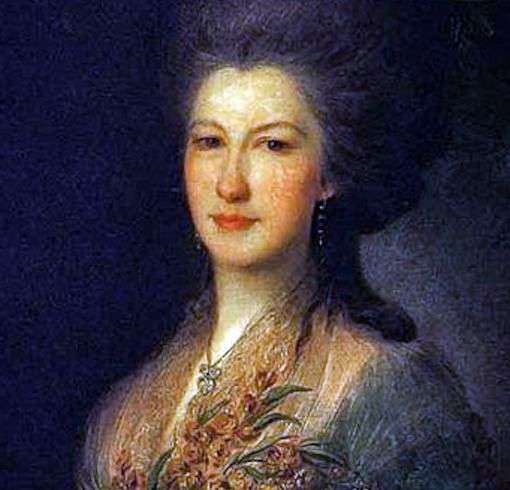 Portrait of Countess E. V. Santi by Fedor Rokotov