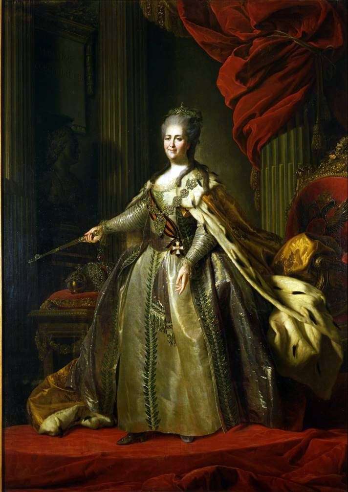 Portrait of Empress Catherine II by Fedor Rokotov