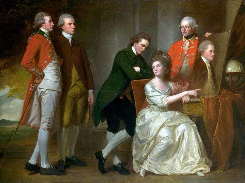 Portrait of the Beaumont Family by George Romney