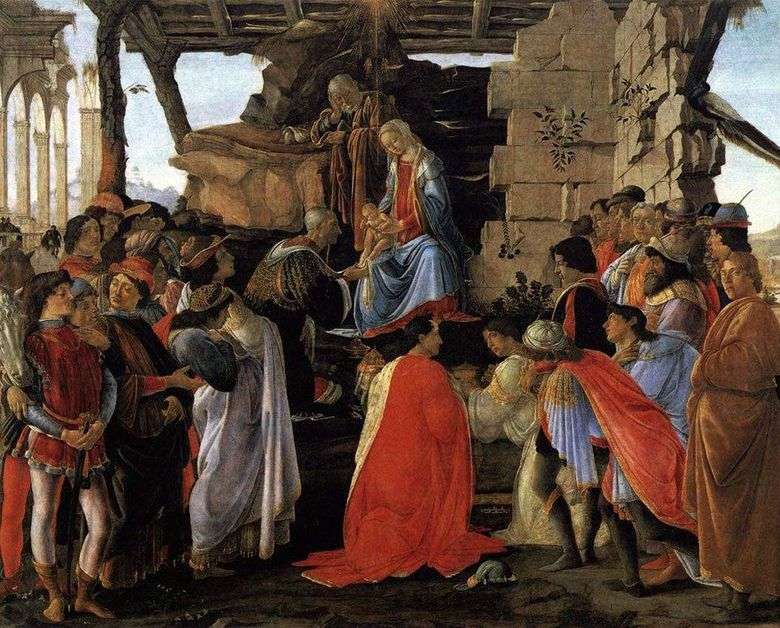 Adoración de los magos. Altar Zanobi   Sandro Botticelli