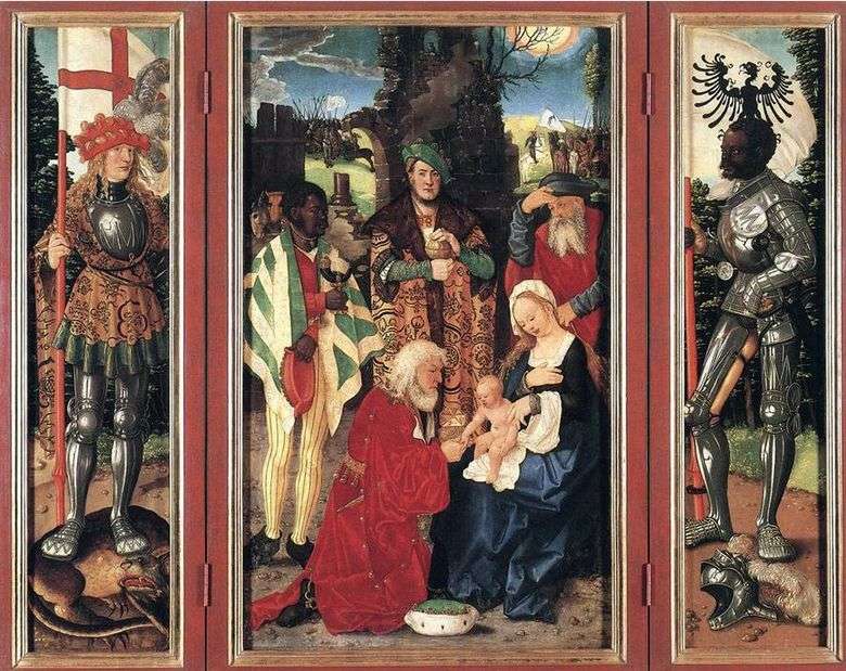 Adoración de los magos   Hans Baldung