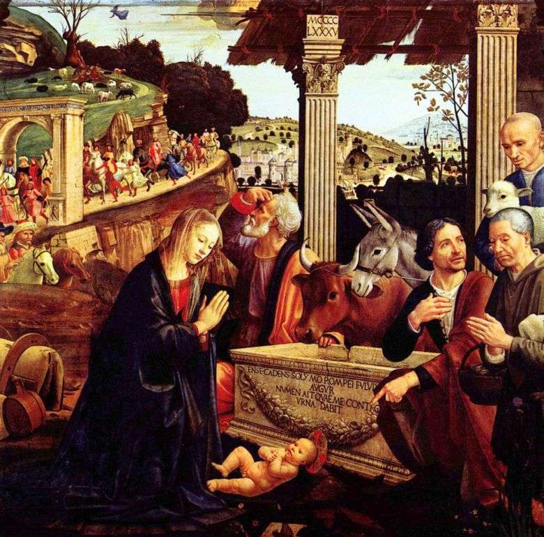 Adoración de los pastores   Domenico Ghirlandaio