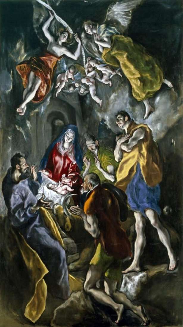 Adoración de los pastores   El Greco