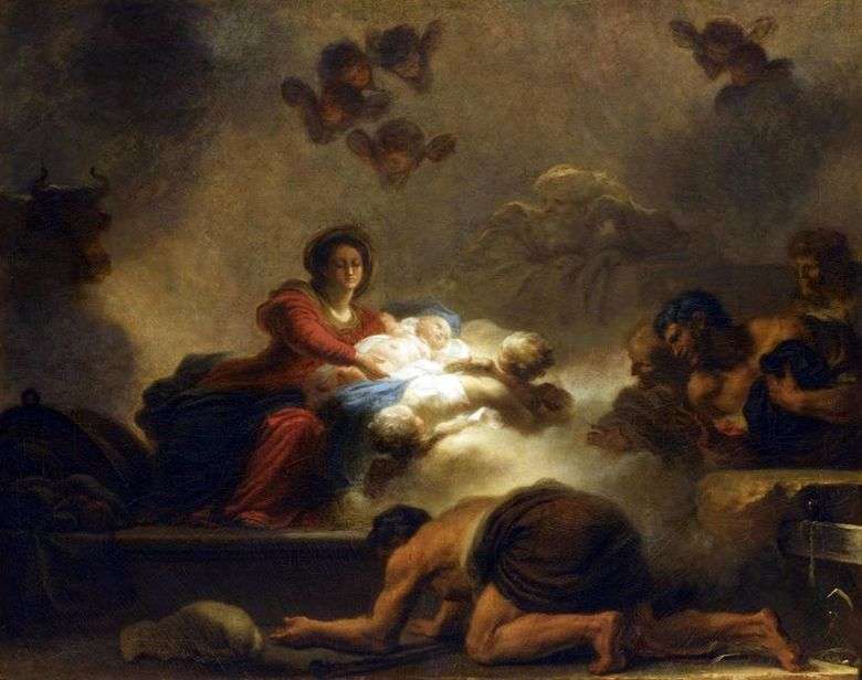 Adoración de los pastores   Jean Honore Fragonard
