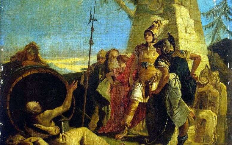 Alejandro Magno y Diógenes   Giovanni Battista Tiepolo