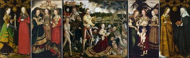 Altar de los sts. Catherine   Lucas Cranach