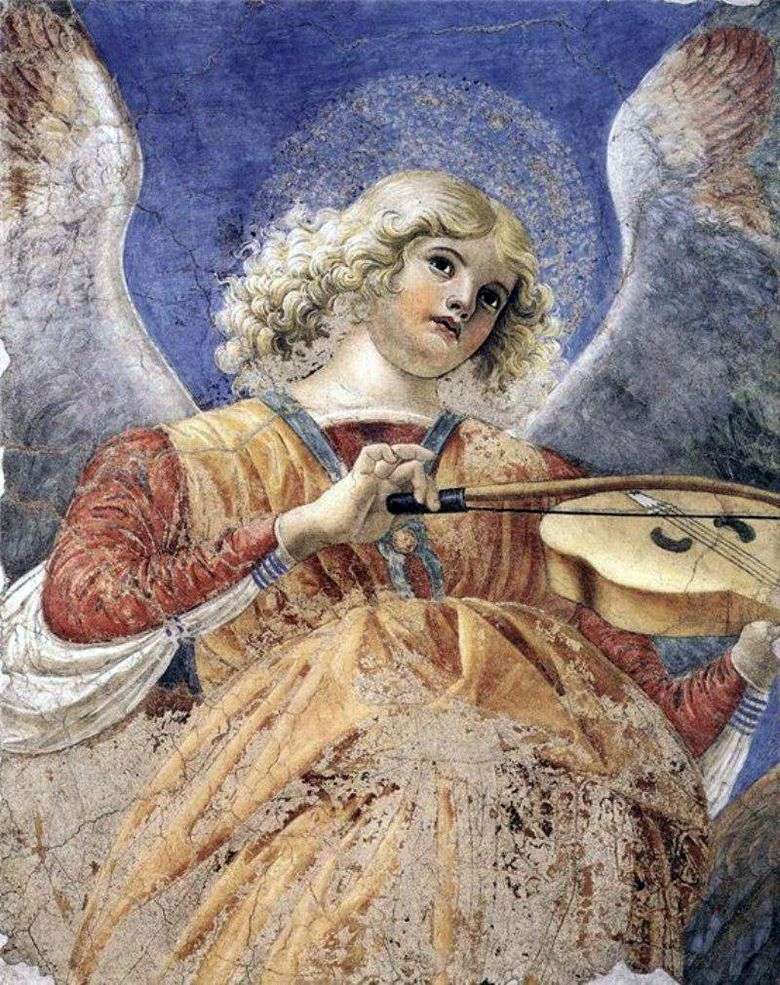 Ángel tocando la viola. Fragmento de fresco de la iglesia de Santi Apostoli   Forli Melozzo