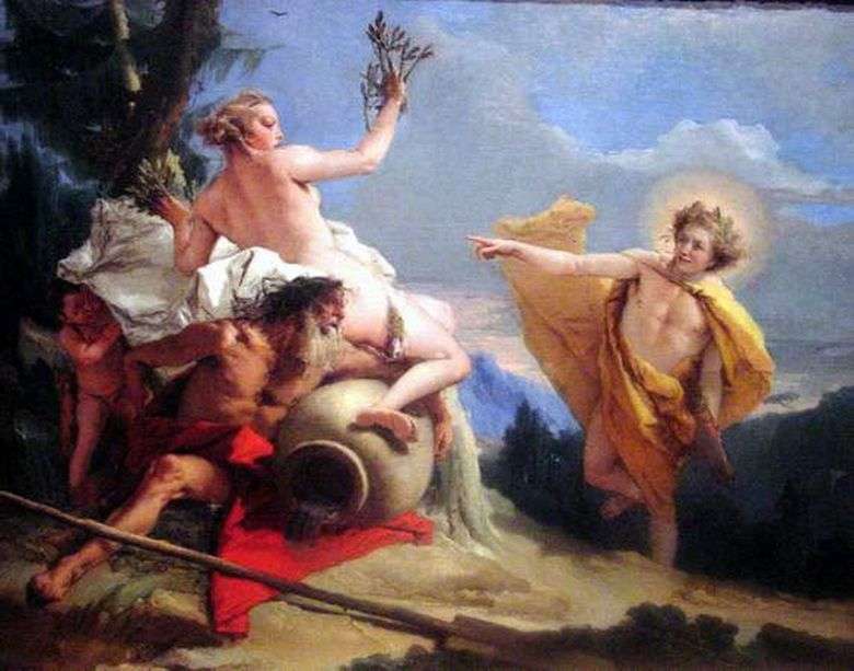 Apollo   Persiguiendo a Daphne   Giovanni Battista Tiepolo