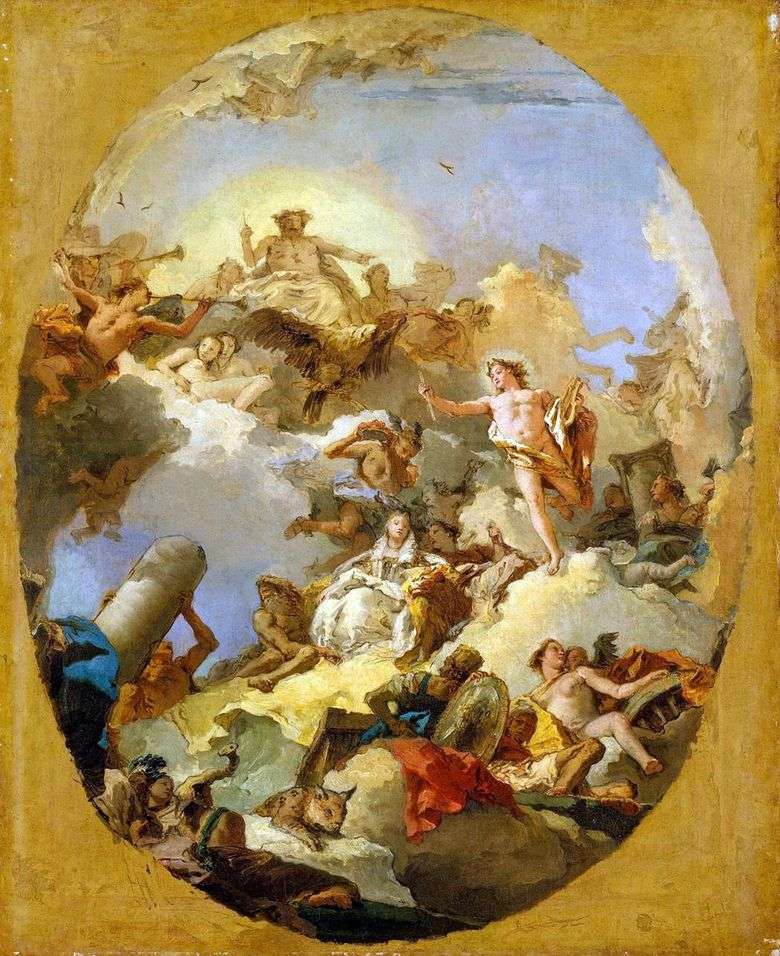 Apoteosis de la monarquía española   Giovanni Battista Tiepolo