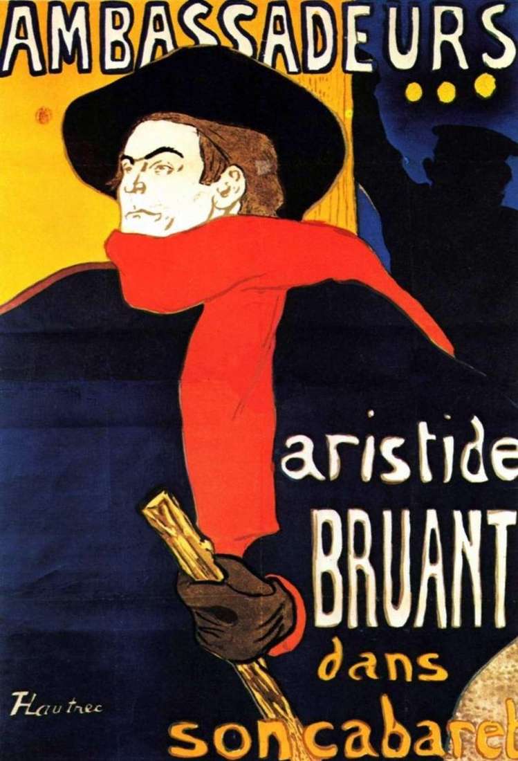 Aristide Bruand en Ambassador   Henri de Toulouse Lautrec