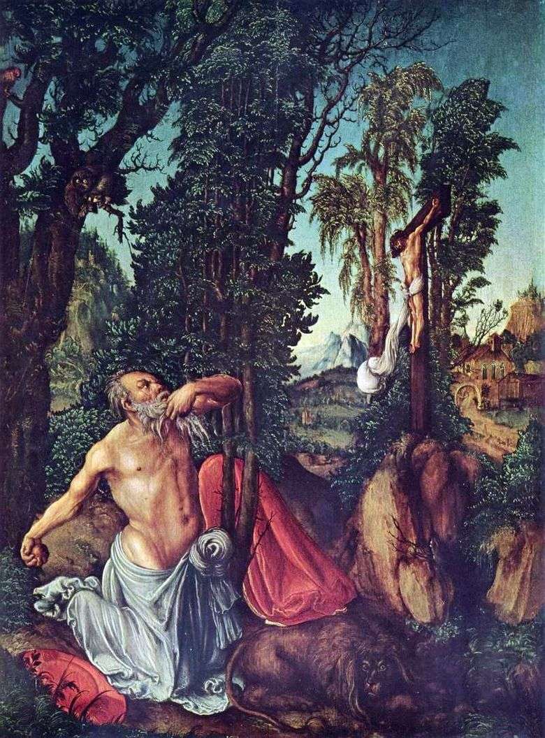 Arrepentimiento de San Jerónimo   Lukas Cranach