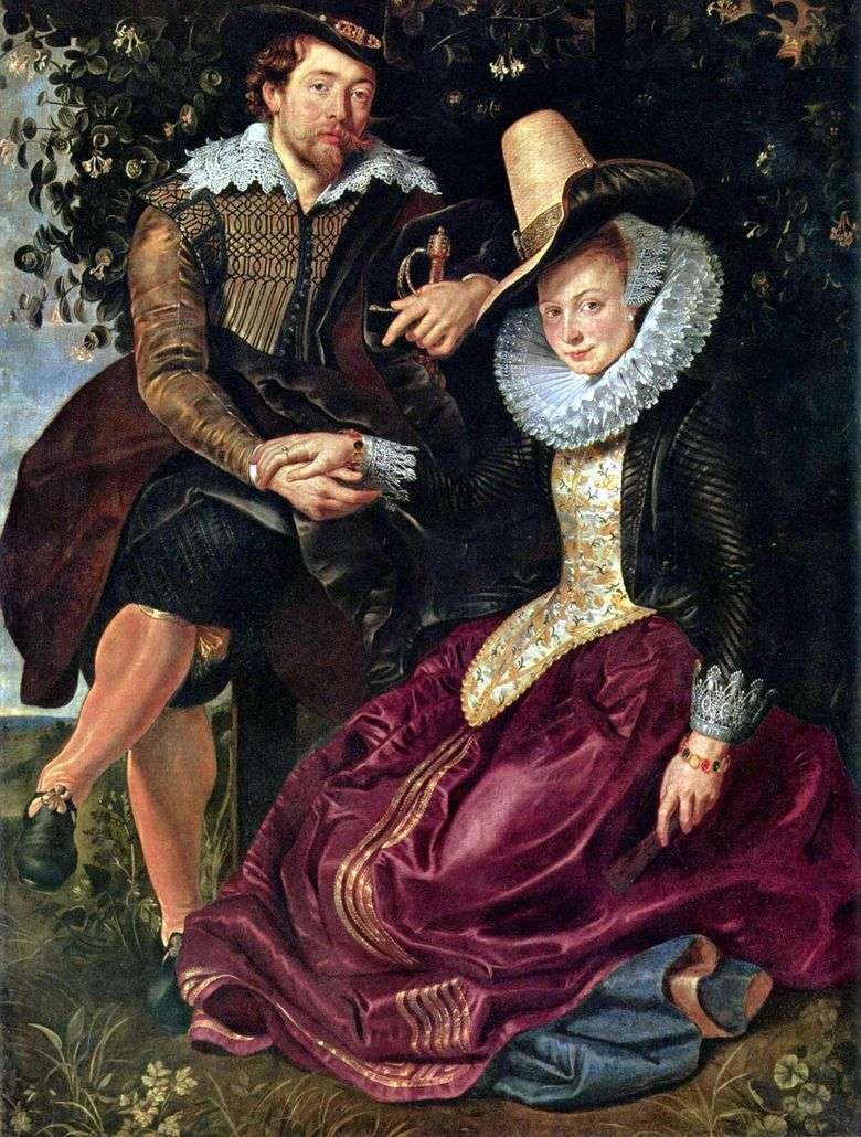 Artista con esposa Isabella Brant   Peter Rubens