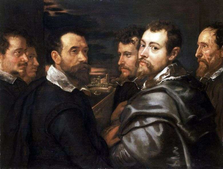 Autorretrato con amigos de Mantua   Peter Rubens