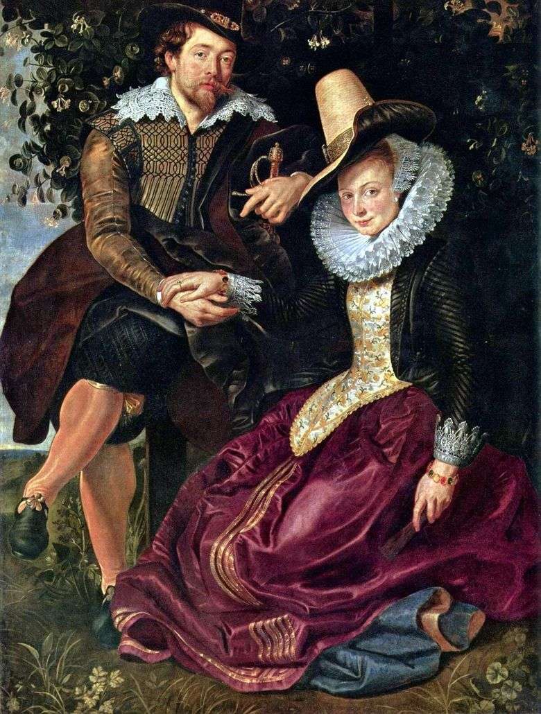 Autorretrato con Isabella Brant   Peter Rubens