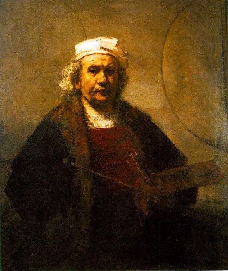 Autorretrato en el trabajo   Rembrandt Harmens Van Rhine