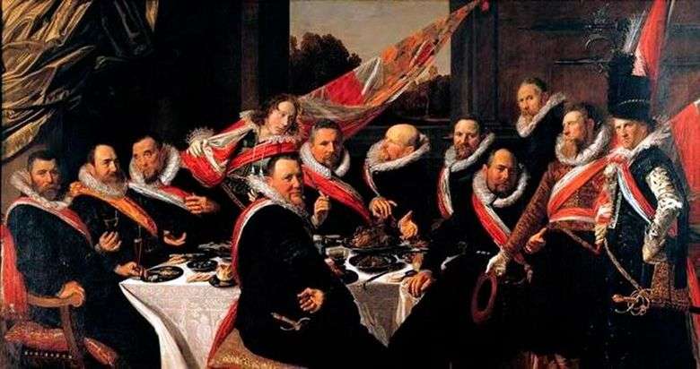 Banquete de oficiales de la compañía de sv. George   Frans Hals