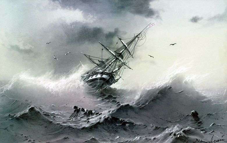 Barco que se hunde   Ivan Aivazovsky