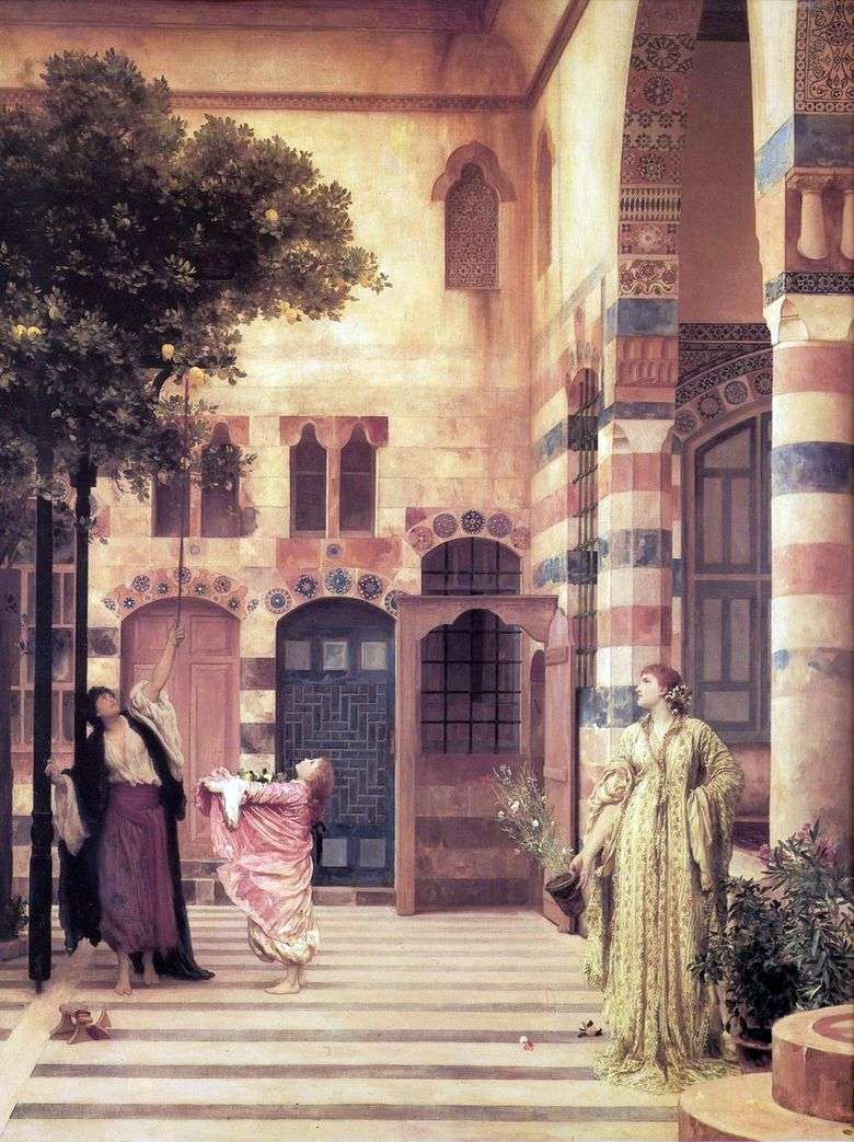 Barrio judío de Damasco antiguo   Frederick Leighton