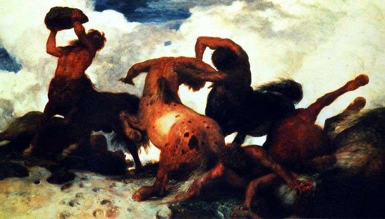 Batalla de los Centauros   Arnold Becklin