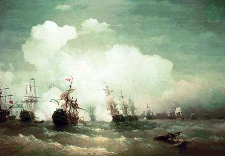 Batalla naval de Revel   Ivan Aivazovsky