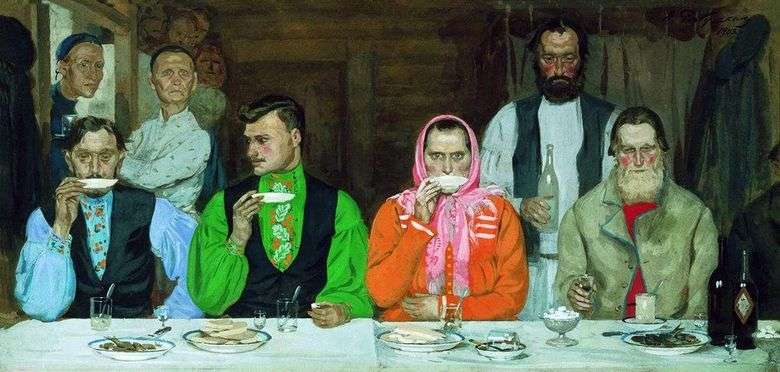 Beber té   Andrey Ryabushkin