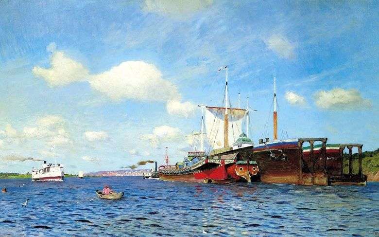 Brisa fresca. Volga   Isaac Levitan