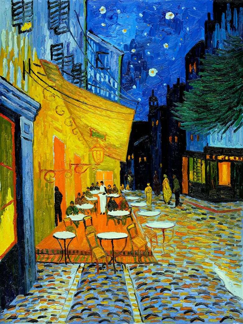 Cafetería en la terraza nocturna   Vincent van Gogh