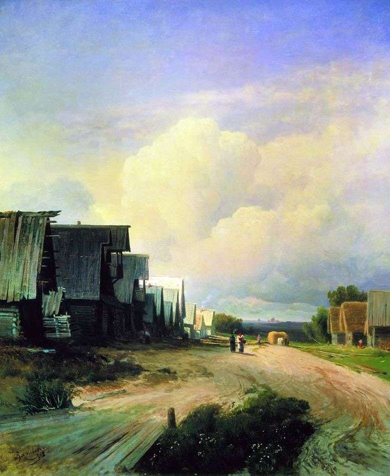 Calle de la aldea   Fedor Vasilyev