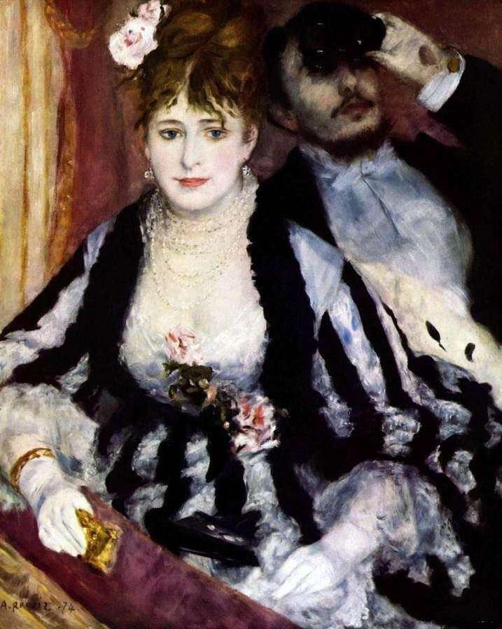Cama del teatro   Pierre Auguste Renoir