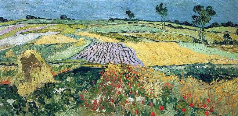 Campos de trigo, llanura sobre   Vincent van Gogh