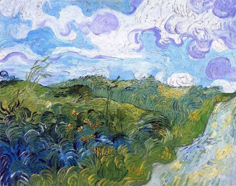 Campos de trigo verde   Vincent van Gogh