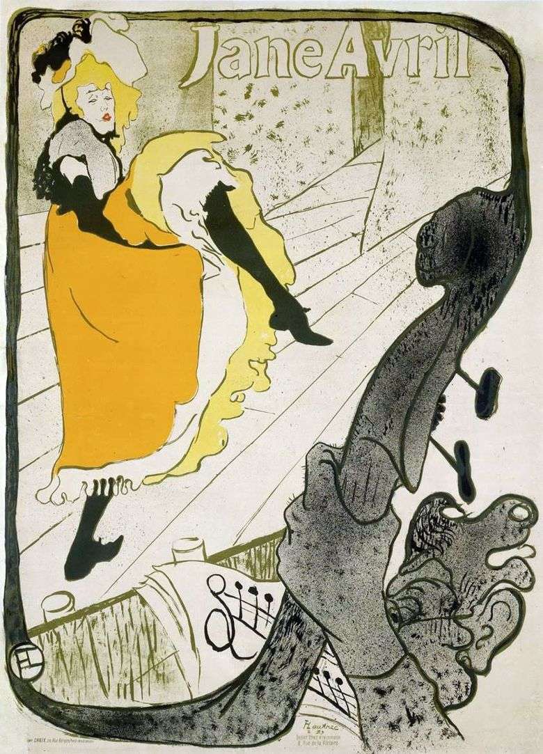 Cartel de Jane Avril   Henri de Toulouse Lautrec