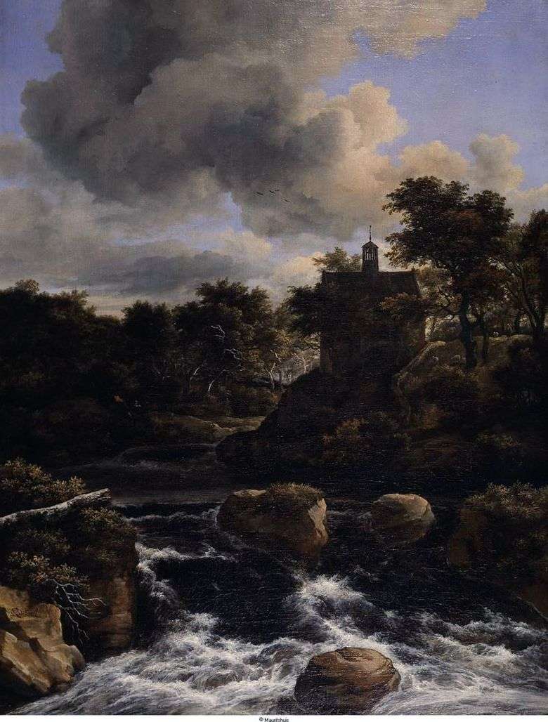 Cascada en el bosque   Jacob van Ruisdal