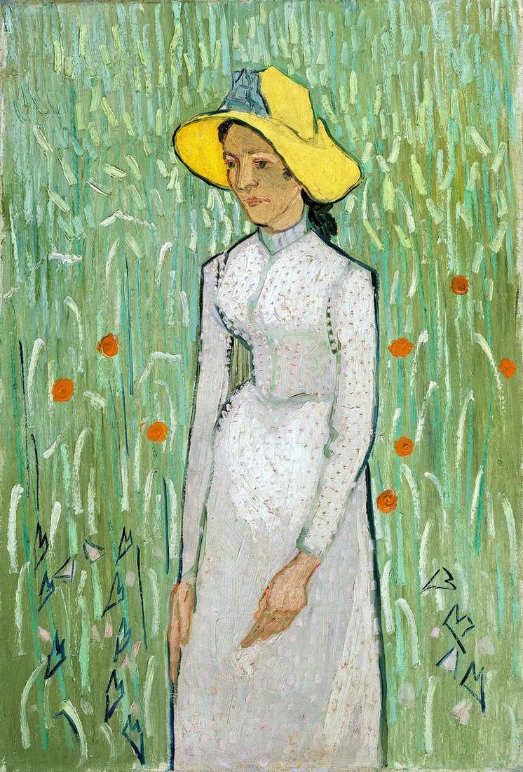 Chica de Blanco   Vincent Van Gogh