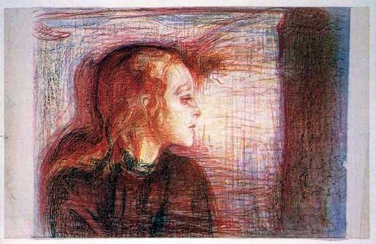 Chica epiléptica   Edvard Munch
