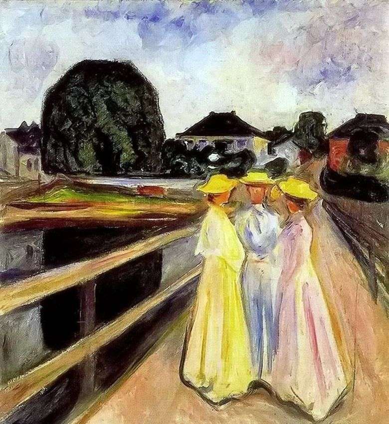 Chicas en el puente   Edvard Munch